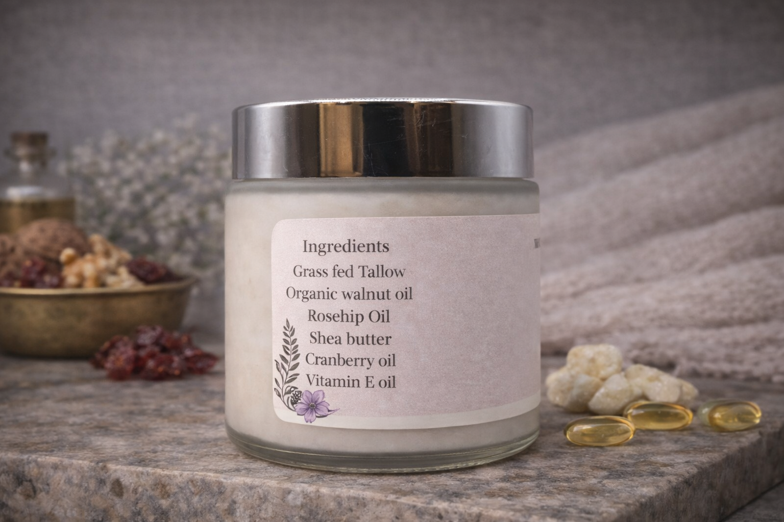 Beef Tallow Moisturizer - Cashmere